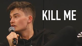 Press Conference Cringe KSI vs Joe Weller [upl. by Schwing993]