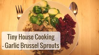 Tiny House Cooking  Garlic Brussel Sprouts [upl. by Bree66]