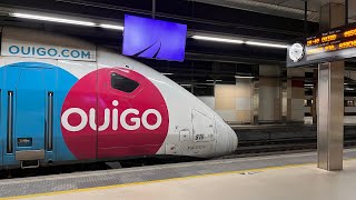 Trip Report OUIGO high speed train from Barcelona to Zaragoza and Madrid train🚅💺🇪🇸 [upl. by Boyt]