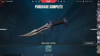 Buying The Reaver Knife amp Upgraded It To Max Level In Night Market [upl. by Eikcor995]