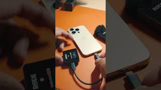 Rode wireless with iPhone 16 Pro [upl. by Dnama]