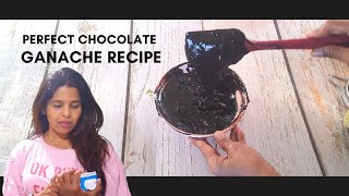 HOW TO MAKE THE PERFECT CHOCOLATE GANACHE GANACHE FOR FILLING amp COVERING A CAKE [upl. by Notnert]