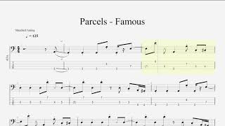 Parcels  Famous Bass Tabs [upl. by Plotkin132]