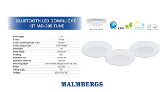 Unboxing Malmbergs MD305 Bluetooth Downlight Kit [upl. by Kciredes212]