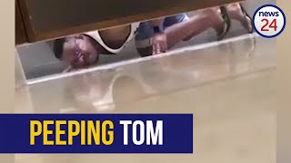 WATCH  Peeping Tom caught on camera ogling man in Mall of Africa bathroom [upl. by Sucitivel]