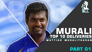 Top 10 Muttiah Muralidharan Unplayable Deliveries in Cricket History [upl. by Aramak]