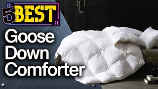 ✅ TOP 5 Best Goose Down Comforters  2024 Buyers Guide [upl. by Giulia]