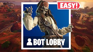 NEW How to Get into FULL BOT LOBBIES In Fortnite Chapter 5 PS5MOBILEXBOXPC Bots Lobby Glitch [upl. by Nanor]