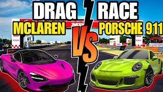 PORSCHE 911 VS MCLAREN DRAG RACE  FORZA HORIZON 4 [upl. by Lozar859]