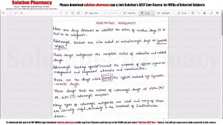 Class 21 Adrenergic Antagonist  Alpha amp Beta Adrenergic Antagonist I Medicinal Chemistry [upl. by Oht]