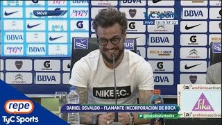 La presentación de Daniel Osvaldo en Boca [upl. by Alyad]