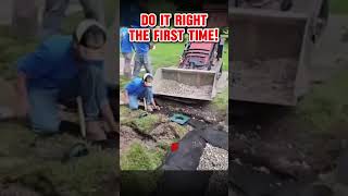 Top 4 TIPS 🤓 for Building the PERFECT French Drain [upl. by Lleihsad710]