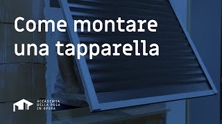 COME MONTARE UNA TAPPARELLA con Guide Fisse o Telaio a Sporgere [upl. by Yesteb]