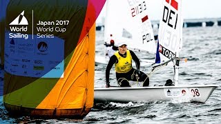 Full Laser Radial Medal Race  Sailings World Cup Series  Gamagori Japan 2017 [upl. by France]