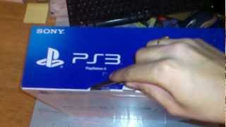 PS3 super slim Unboxing 500gb [upl. by Tressa]