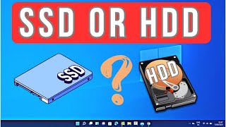 How to Know If You Have an SSD or HDD Hard Drive on Windows 11 [upl. by Dloraj]