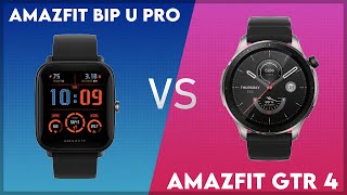 Amazfit Bip U Pro vs Amazfit GTR 4 Comparison [upl. by Jena]