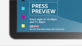 Not Just The Headlines  Sky News Press Preview [upl. by Yntruoc]