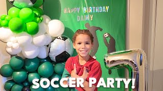 Our Sons Super Fun Soccer Themed Party [upl. by Wivinah]