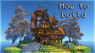 Minecraft Amberstone Mansion  Tutorial [upl. by Pessa]