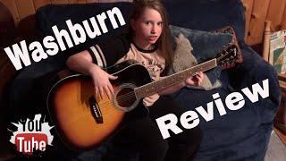 Washburn WA90CE Acoustic Electric Unboxing and Review [upl. by Haleelahk]