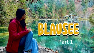 मराठीvlog 9 Exploring Blausee🇨🇭 4k  A stunning Lake amp Scenic Hike in the Swiss Alps 🇨🇭 [upl. by Ahsinrad]