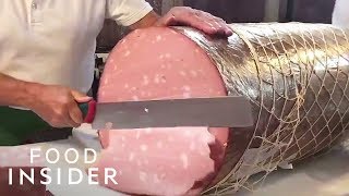 How Giant Italian Mortadella Sausage Is Made  Regional Eats [upl. by Stephen]