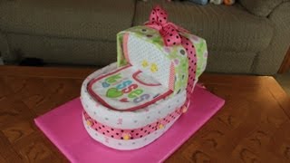 Bassinet Diaper Cake How To Make [upl. by Dirgni240]