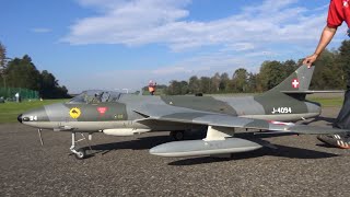 RC Swiss Army Hawker Hunter MKII Kerosene Turbine Model Jet Hausen 2015 [upl. by Namialus]