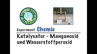 Experiment Chemie  Katalysator  Manganoxid und Wasserstoffperoxid [upl. by Assirem878]