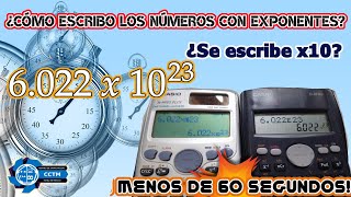 🤔 ¿Cómo introducir los números con exponente calculadora  Calculadora científica  Shorts [upl. by Narot258]