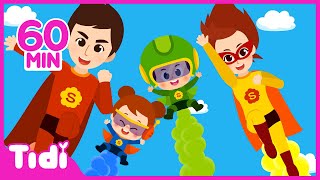 Super Fart Family more 60M  Fun Laughing Song  Nursery Rhymes amp Kids Songs [upl. by Orvie]