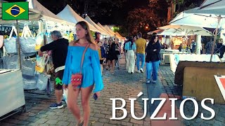 Búzios City Center Nightlife Walk 🇧🇷 [upl. by Prakash]