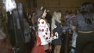 Models lining up backstage to walk on the runway at Atlanta Swim Week [upl. by Shepherd]