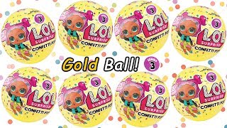 LOL Surprise Doll Confetti Pop Series 3 Surprises [upl. by Euqinay]