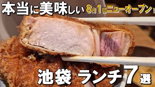 【池袋ランチ7選】都内で大人気！8月1日ニューオープンのかつ丼、1975年創業の焼鳥！ [upl. by Etom141]