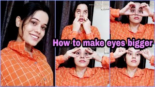 How to make your eyes bigger big eyes exercise aankhon ko bada kare yoga se [upl. by Corneille]