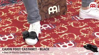 MEINL Percussion  MEINL Percussion  CAJON FOOT CASTANET  CFCBK [upl. by Htiduy]