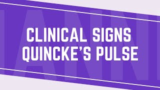 Quinckes Pulse A Key Clinical Sign of Severe Aortic Valve Insufficiency [upl. by Philipps254]