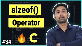 sizeof  Operator In C Language  Full Lecture in Hindi  By Nirbhay Kaushik [upl. by Scibert618]