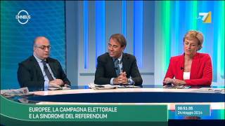 Omnibus  Europee la campagna elettorale e la sindrome del referendum Puntata 24052014 [upl. by Eryn]