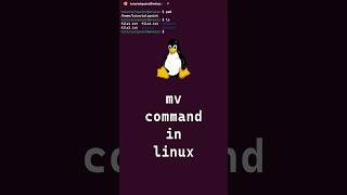 710 Basic Linux Commands  mv command in linux shorts linux linuxcommands [upl. by Irbua]