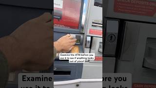 Inspect ATMs POS terminals and other card readers before using atm banking money shorts [upl. by Itsrik984]