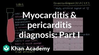 Diagnosis of myocarditis and pericarditis part 1  NCLEXRN  Khan Academy [upl. by Rosenquist627]