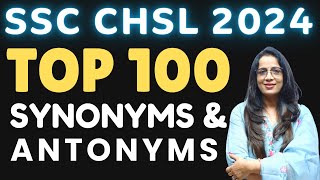 Rani Maams TOP 100 Vocabulary Hacks For SSC CHSL 2024 Exams [upl. by Rimhsak]