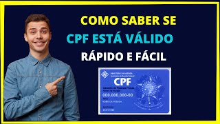 Como saber se cpf está válido  Rápido e fácil [upl. by Shari]