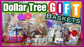 Dollar Tree GIFT BASKET IDEAS [upl. by Yanehs50]