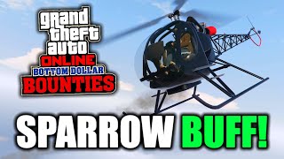 GTA Online The Sparrow is EVEN BETTER Now With The Buff In Depth Guide [upl. by Ahsaei]