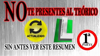 NO TE PRESENTES AL EXAMEN TEÓRICO DGT😱 SIN VER ESTE RESUMEN PERMISO B 👀 TEÓRICO CARNET DE CONDUCIR [upl. by Nauwtna]