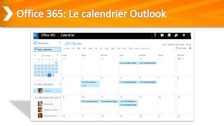 Formation Office365 Le Calendrier Outlook [upl. by Amhsirak]